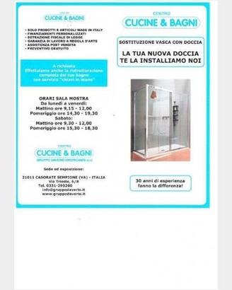 Sostituzione vasca con doccia prezzo eur