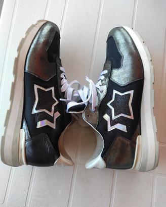 belle scarpe Atlantic Stars n 45 nero e silver 