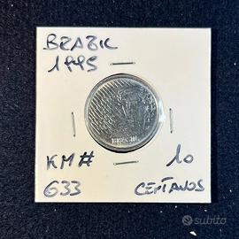 Collectible Coin 10 Centavos 1996 KM# 633 🇧🇷