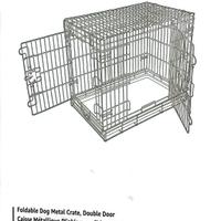 Gabbia per cani metallica ripiegabile