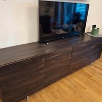 Madia/Credenza porta TV 240x45 nero