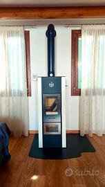 Termostufa a legna a fiamma inversa