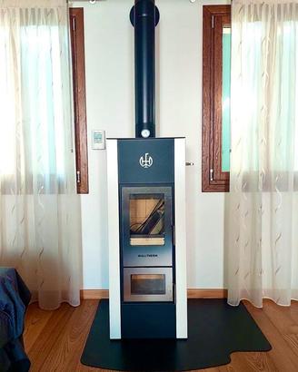 Termostufa a legna a fiamma inversa