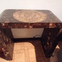 tavolo intarsiato in legno