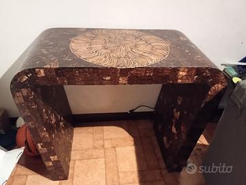 tavolo intarsiato in legno