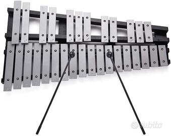 Glockenspiel Xilofono pieghevole con borsa