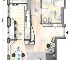 Luminoso bilocale con balcone ad Albiate