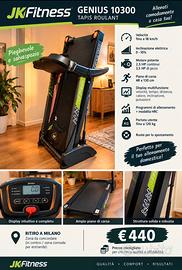 JK Fitness Genius 10300 – Tapis Roulant pieghevole