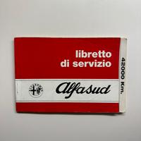 Libretto di Servizio Alfasud Alfa Romeo