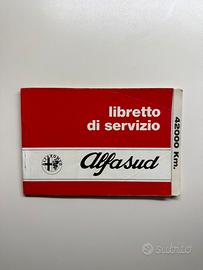 Libretto di Servizio Alfasud Alfa Romeo