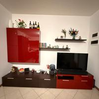 Mobile soggiorno 3 metri – moderno – rosso lucido