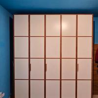 ARMADIO 5 ANTE in LEGNO MULTISTRATO + MASSELLO