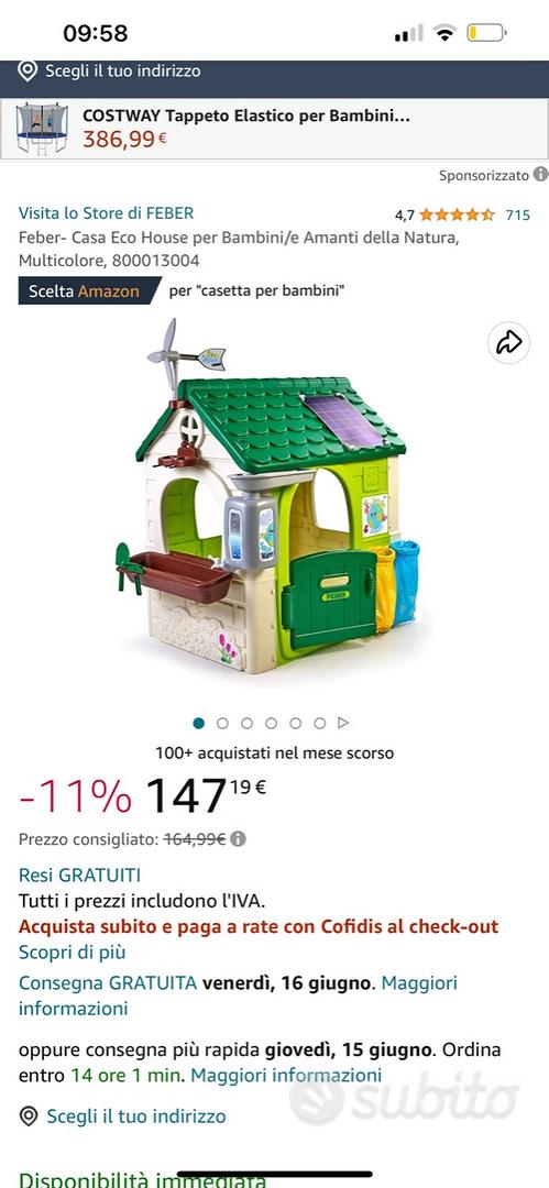 Feber- Casa Eco House per Bambini/e Amanti della Natura, Multicolore,  800013004 : : Giochi e giocattoli