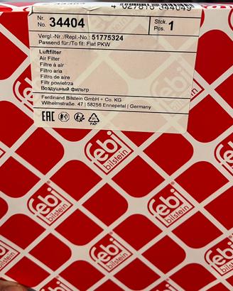 Filtro aria 1.3 multijet Fiat Lancia Opel