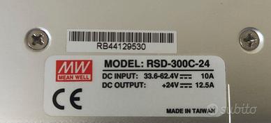 Mean Well RSD-300C-24 12.5 A Convertitore DC/DC