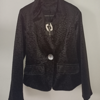 Blazer donna velluto maculato nero taglia s