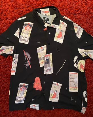 Camicia Edwin Manica Corta Nera - Taglia S