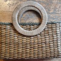 Borsa impagliata stile vintage