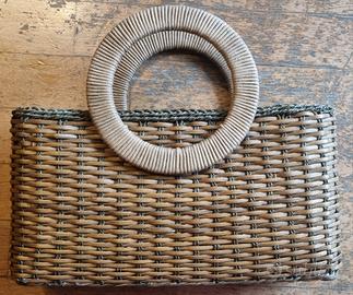 Borsa impagliata stile vintage