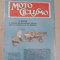 Rivista Motociclismo Ape Maggio 1947