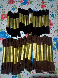 33 Paia di lacci da scarpe da Uomo Marroni e Neri 