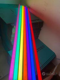 Tubi al neon colorati varie misure