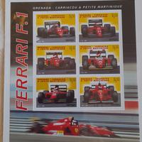 Serie Francobolli Senna-Ferrari-ecc.