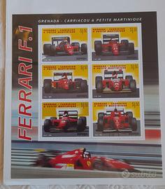 Serie Francobolli Senna-Ferrari-ecc.
