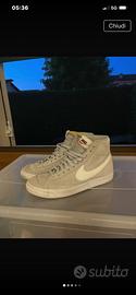 Nike sneakers pelle grigio n.42