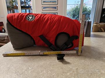 cappottino impermeabile con pettorina integrata 