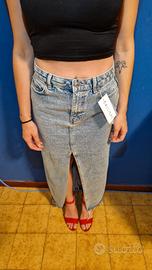 gonna lunga denim