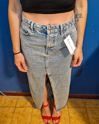 gonna lunga denim