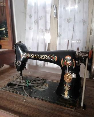 Singer macchina per cucire anni 30 con base
