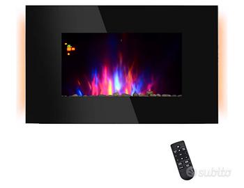 CAMINO ELETTRICO RISCALDANTE DA PARETE HOMCOM