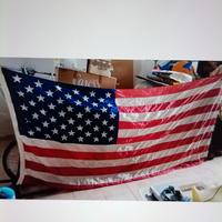 bandiera americana 50 stelle in seta 