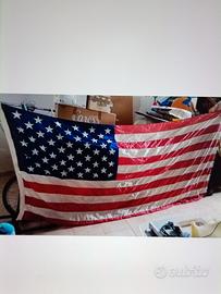 bandiera americana 50 stelle in seta 