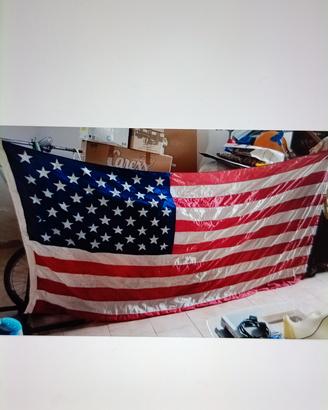 bandiera americana 50 stelle in seta 