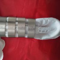 Portatovaglioli 8 pezzi acciaio inox nuovi