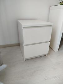 Comodini Malm Ikea bianchi