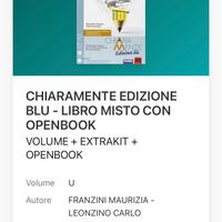 CHIARAMENTE EDIZIONE BLU - LIBRO MISTO CON OPENBOO