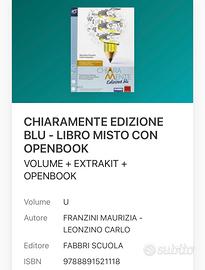 CHIARAMENTE EDIZIONE BLU - LIBRO MISTO CON OPENBOO