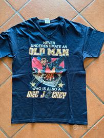 T-Shirt  OLD DJ VINILE - Taglia L