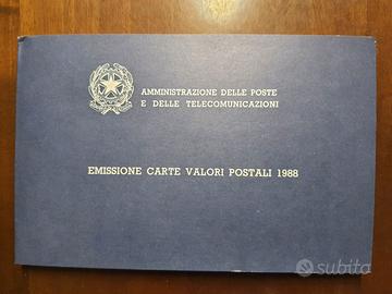 Emissione carte valori postali 1988