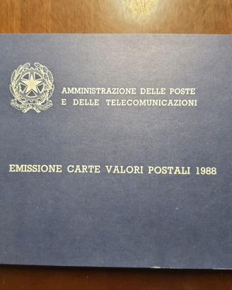 Emissione carte valori postali 1988