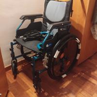 sedie a rotelle leggera pieghevole seduta 46cm 