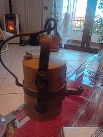 lampada x minatore d'epoca 