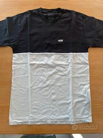 T-shirt Vans Bianca-nera taglia s