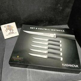 Kasanova set 6 coltelli bistecca nuovi confezione