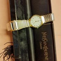 OROLOGIO AL QUARZO IN ACCIAIO/ORO MARCA YVES SAINT
