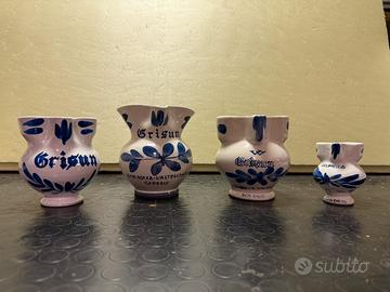 Boccali da Vino Valtellinesi "Grisun" in Ceramica